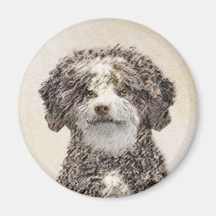 Spanska Vatten-Hund - Cute Original Hund Art Magnet