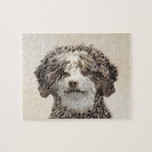Spanska Vatten-Hund - Cute Original Hund Art Pussel