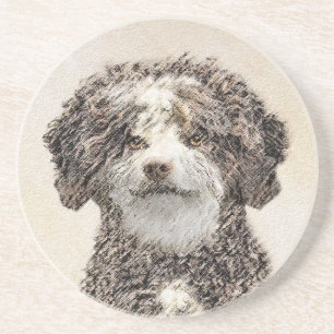 Spanska Vatten-Hund - Cute Original Hund Art Underlägg