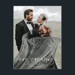 Spanska Vi har upplöst | Postkort Vykort<br><div class="desc">Detta meddelande om elopation är ett bra sätt att berätta för världen om ert bröllop-datum. Du kan anpassa det här kortet till kostym efter dina behov.</div>