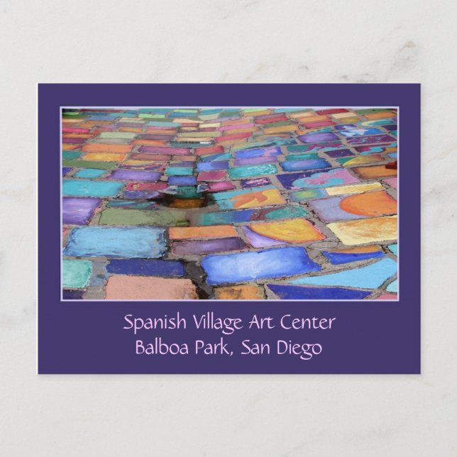 Spanska Village Art Center, Balboa Park, San Diego Vykort (Framsida)