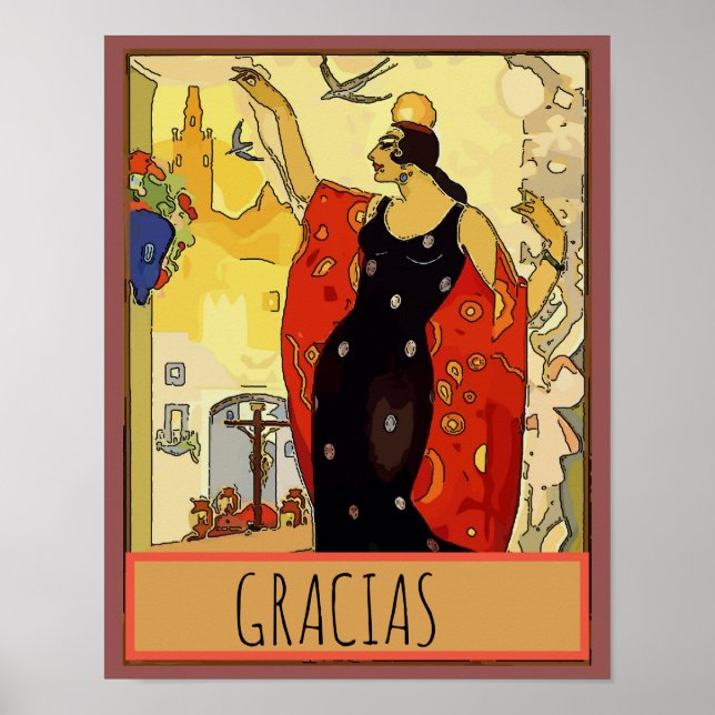 Spanska Vin, Vino Poster (Framsidan)