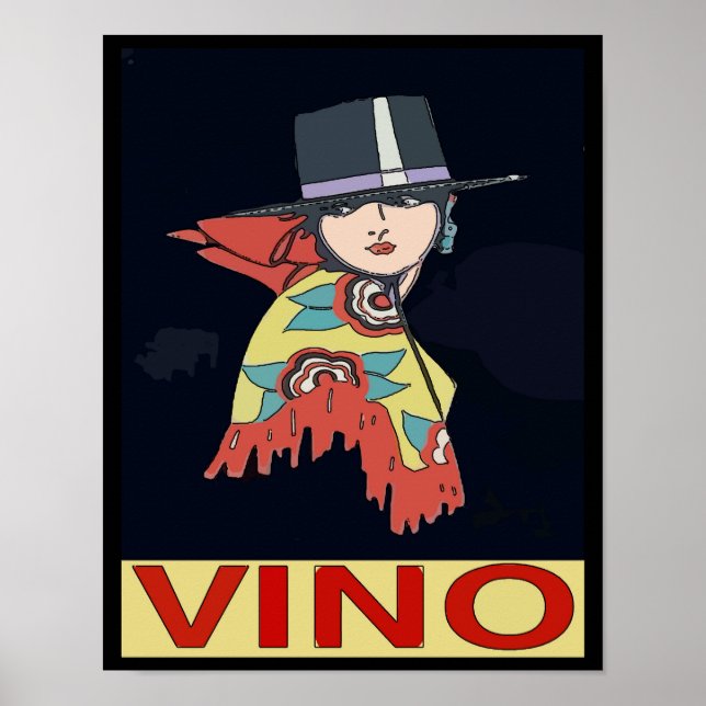 Spanska Vin, Vino Poster (Framsidan)