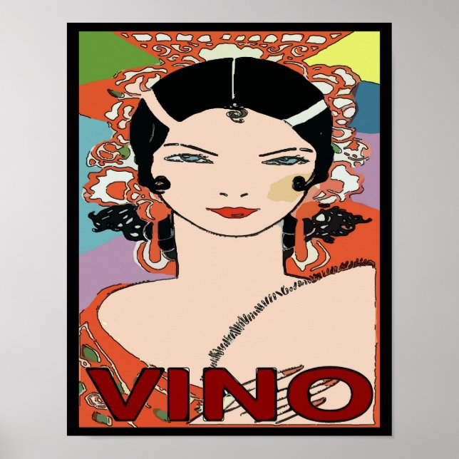 Spanska Vin, Vino Poster (Framsidan)