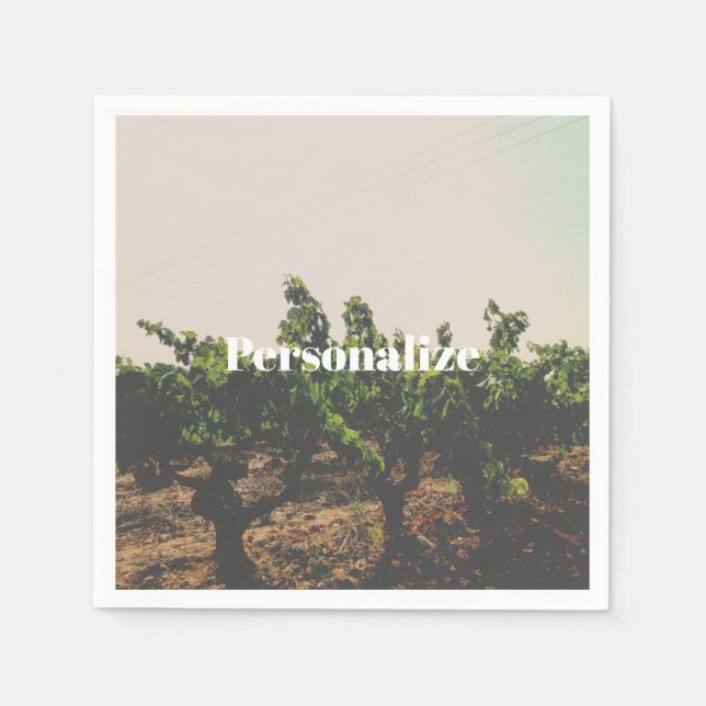 Spanska vineyard Napkins Pappersservett (Framsidan)