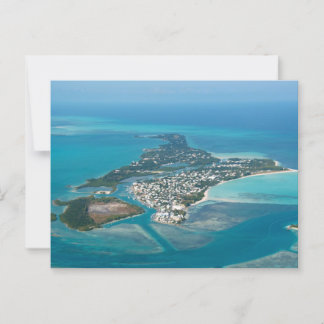 Spanska Wells och Russel Island BHS Aerial View! Vykort
