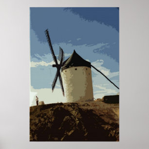 Spanska Windmills Poster