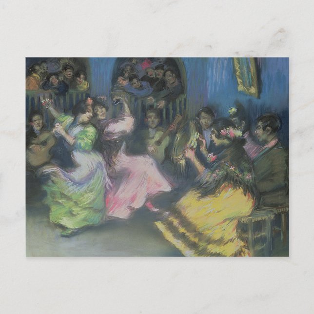 Spanska zigenardansare, 1898 vykort (Framsida)