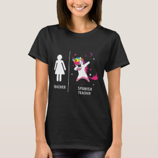 Spanskt badda för lärareUnicorn som är roligt T Shirt