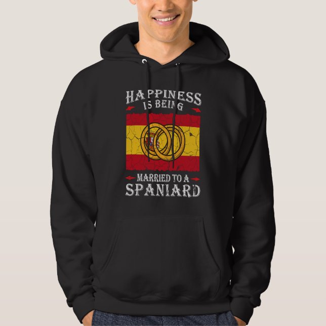 Spanskt bröllopsrike Spaniard Rötter Fl Hoodie (Framsida)