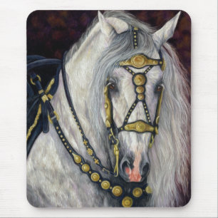 Spanskt guld - Andalusian hingst Mousepad Musmatta