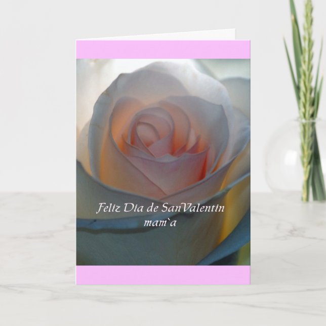 Spanskt valentinmammakort helgkort (Framsida)