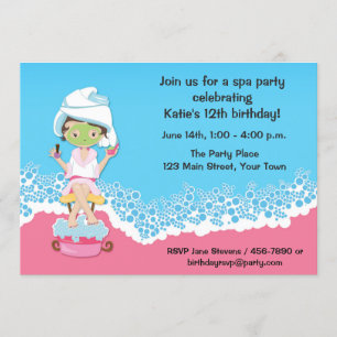 Spaparty Inbjudningar