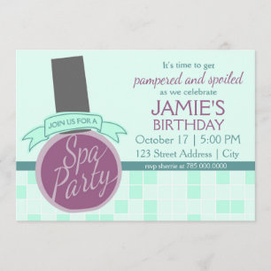 Spapartyinbjudan Inbjudningar