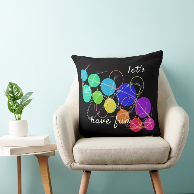 spår av färglös cirkel kudde (Stol)