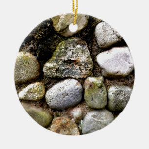 Spår för Sten-sten i mönster Julgransprydnad Keramik