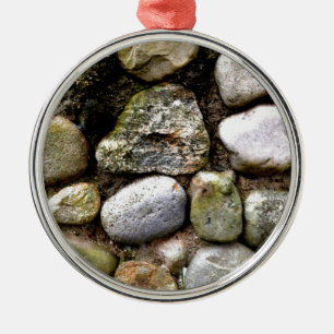 Spår för Sten-sten i mönster Julgransprydnad Metall