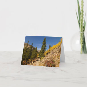 Spår från Loch på Rocky mountains Kort
