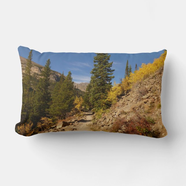 Spår från Loch på Rocky mountains Lumbarkudde (Framsida)