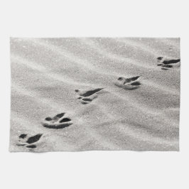Spår i Sand Photo Kökshandduk