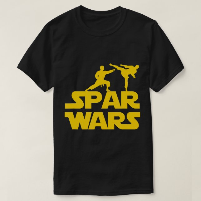 Spar Krig T-Shirt for Karate, Taekwondo, MMA, Mart (Design framsida)
