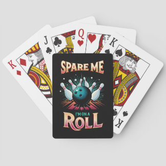 Spar mig, jag är på roll - bowling casinokort