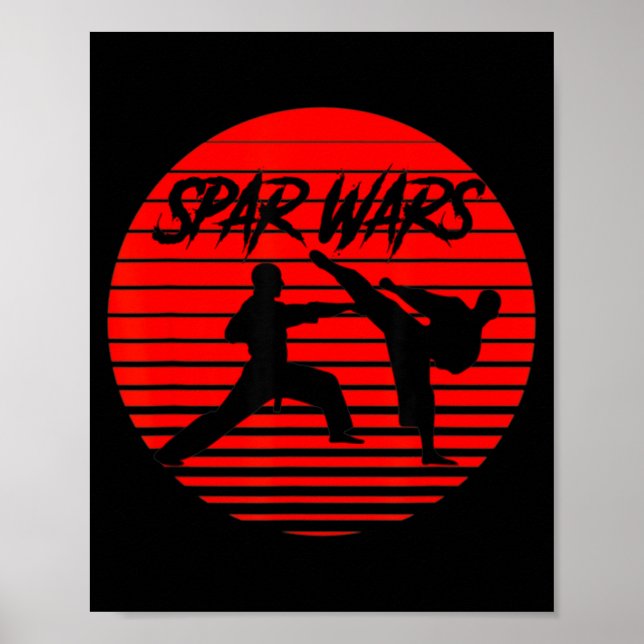 Spar Wars Karate Shotokan Kampkonst Poster (Framsidan)