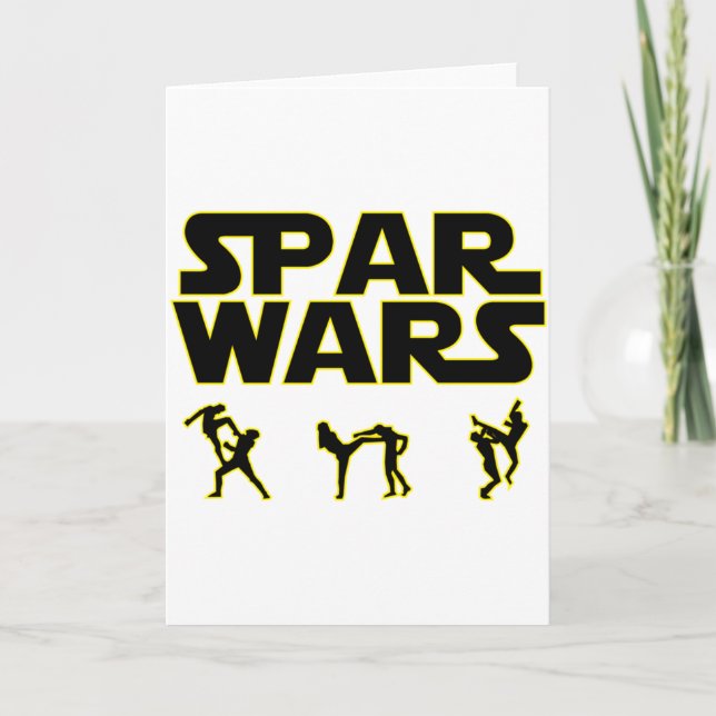 Spar Wars Taekwondo Mma Karate T Shirt  Kort (Framsida)