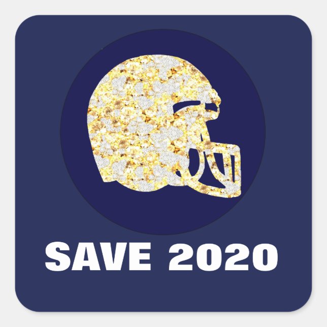 SPARA 2020 FYRKANTIGT KLISTERMÄRKE (Framsida)