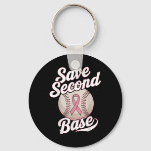 Spara 2:a Bas Player Breast Cancer Awaren Nyckelring