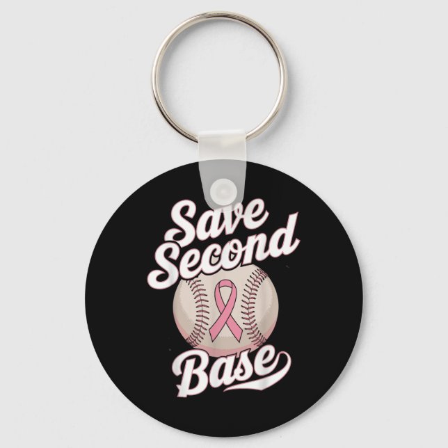 Spara 2:a Bas Player Breast Cancer Awaren Nyckelring (Framsida)