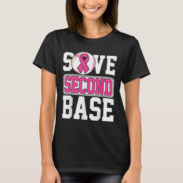 Spara 2:a Bas Player Breast Cancer Awaren T Shirt (Framsida)