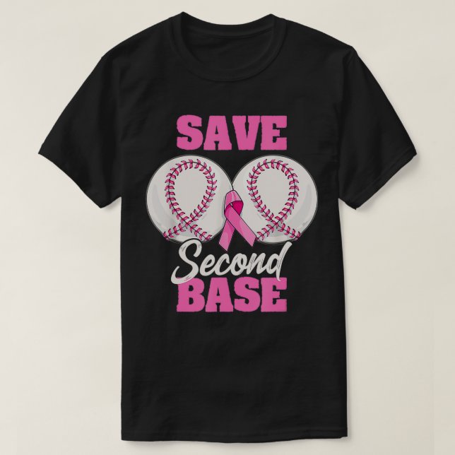 Spara 2:a basfonen Baskeball Breast Cancer T Shirt (Design framsida)