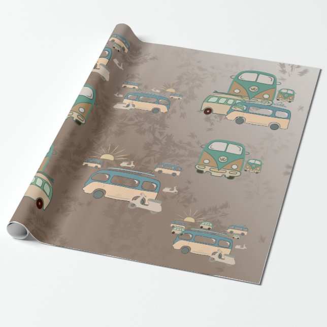 Spåra 70 år, buss och mopeder, 60 år gamla presentpapper (Utrullad)