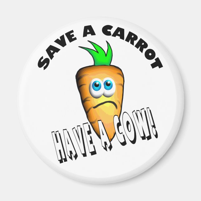 SPARA A CARROT - HA EN KOD MAGNET (Framsidan)
