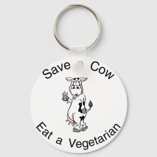 Spara a Cow Eat A Vegetarian Nyckelring