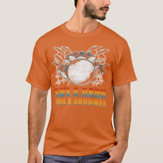 Spara a Drum Bang a Drummer Rocker T Shirt