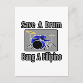 Spara a Drum..Bang a Filipino Vykort
