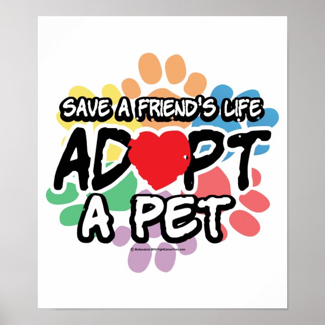 Spara A Friend adopterar ett sällskapsdjur Poster (Framsidan)