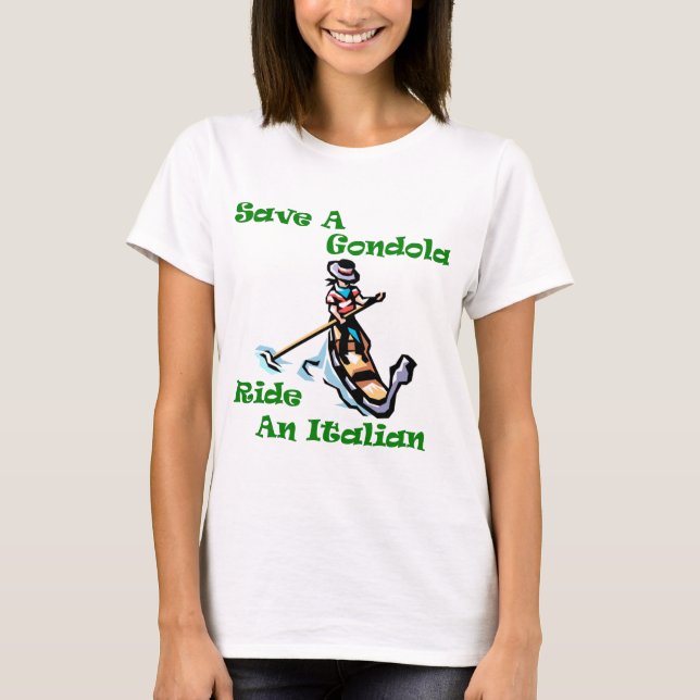 Spara a Gondola Ride en italiensk T Shirt (Framsida)