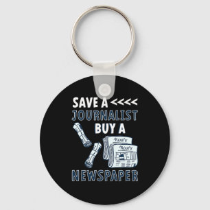 Spara A Journalist Buy Newspaper Journalism Gift Nyckelring