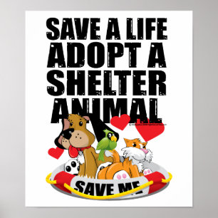 Spara A Life adopterar ett friluftsdjur Poster