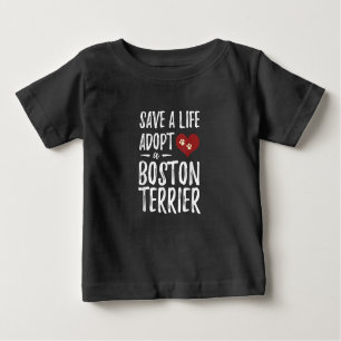 Spara a Life Adoption a Boston Terrier for Rädding T Shirt