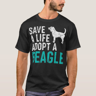 Spara a Life antar en Hund rädding Beagle Hundägar T Shirt