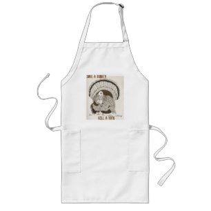 "Spara A Turkey Döda A Tofu" Apron Långt Förkläde