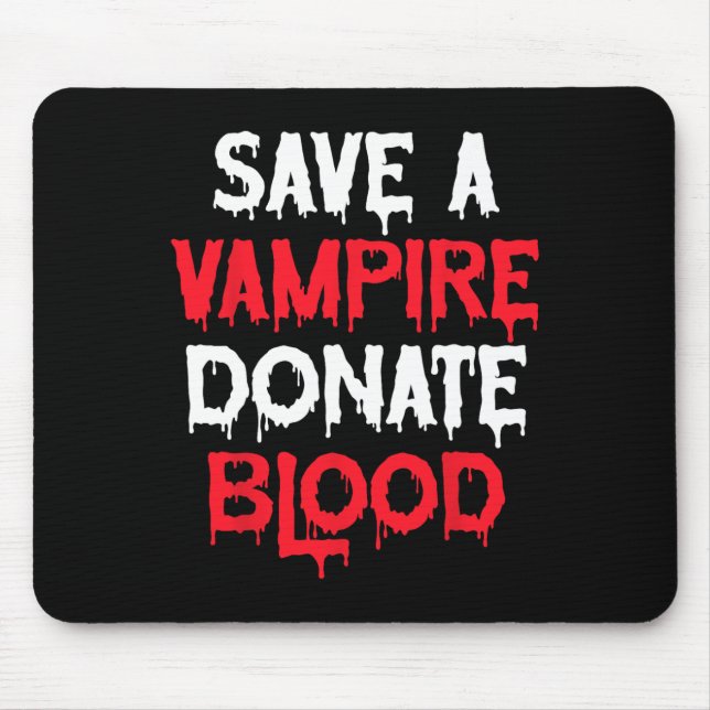 Spara A Vampire Donate Blood Halloween Costume Musmatta (Framsidan)