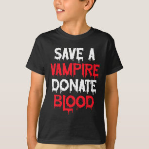 Spara A Vampire Donate Blood Halloween Costume T Shirt