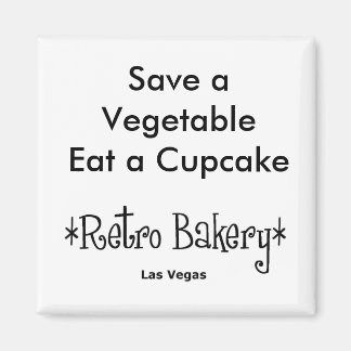 Spara a Vegetable Eat a Cupkaka Magnet