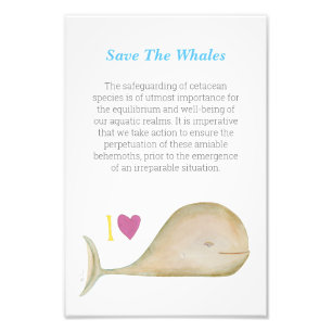 Spara a Whale, Spara a Planet Fototryck