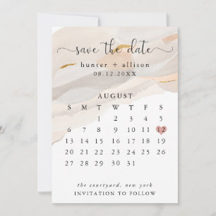 Spara abstrakten Datumkalender - Flyer Inbjudningar